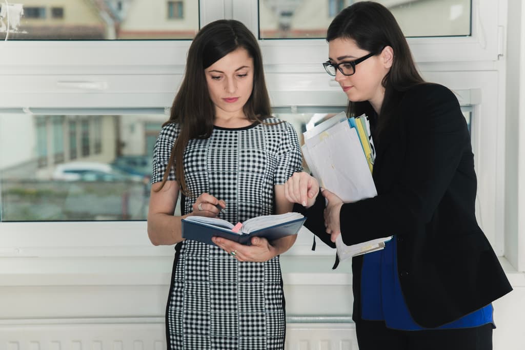 Applicant completing overseas job documentation