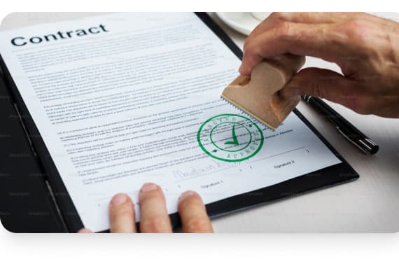 Approved recruitment contract